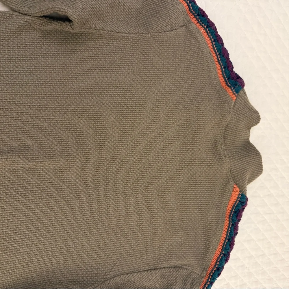 Free People Switch It Up Crochet-Trim Thermal Top - Picture 6 of 6